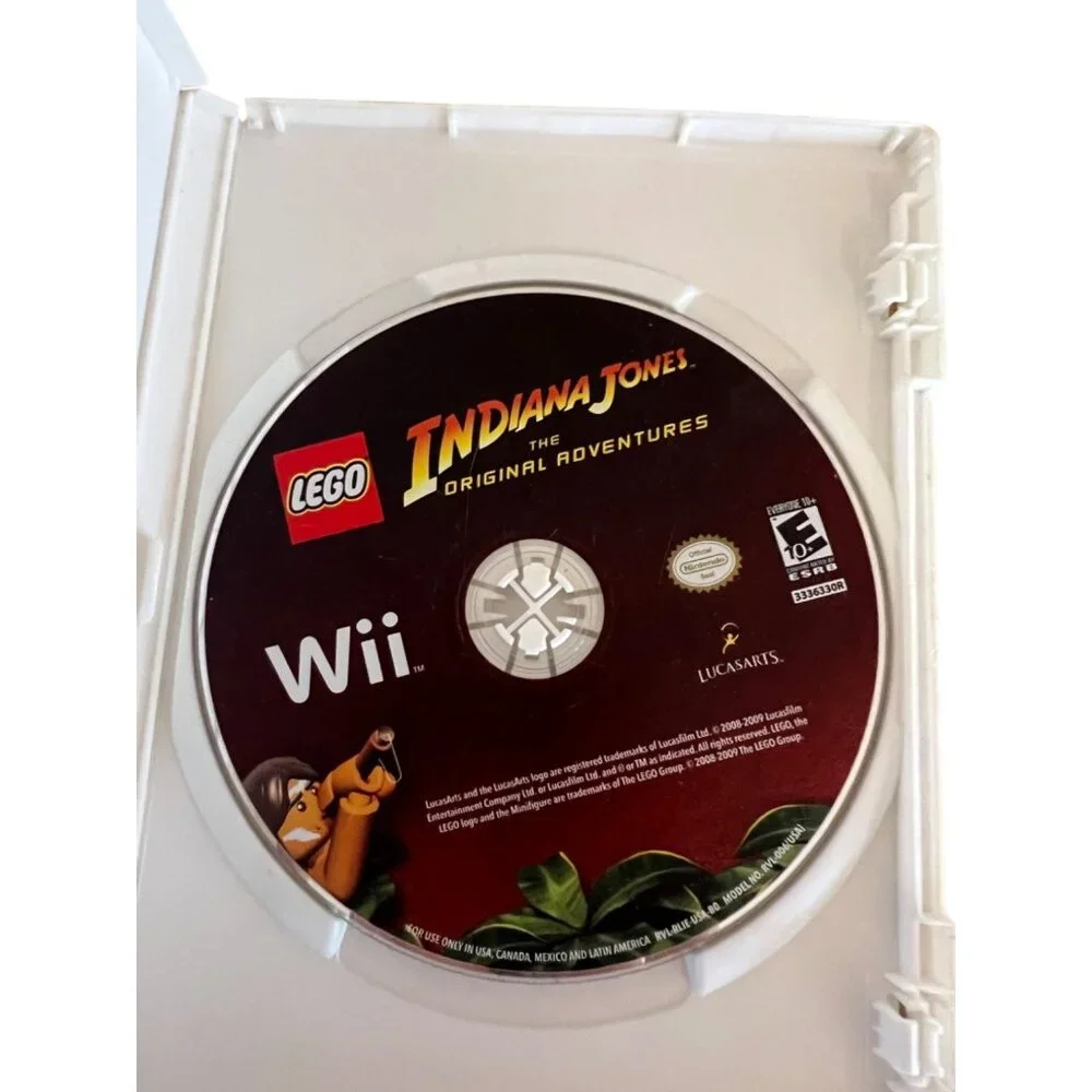 Lego Indiana Jones Original Adventures Nintendo Wii Video Game With Case